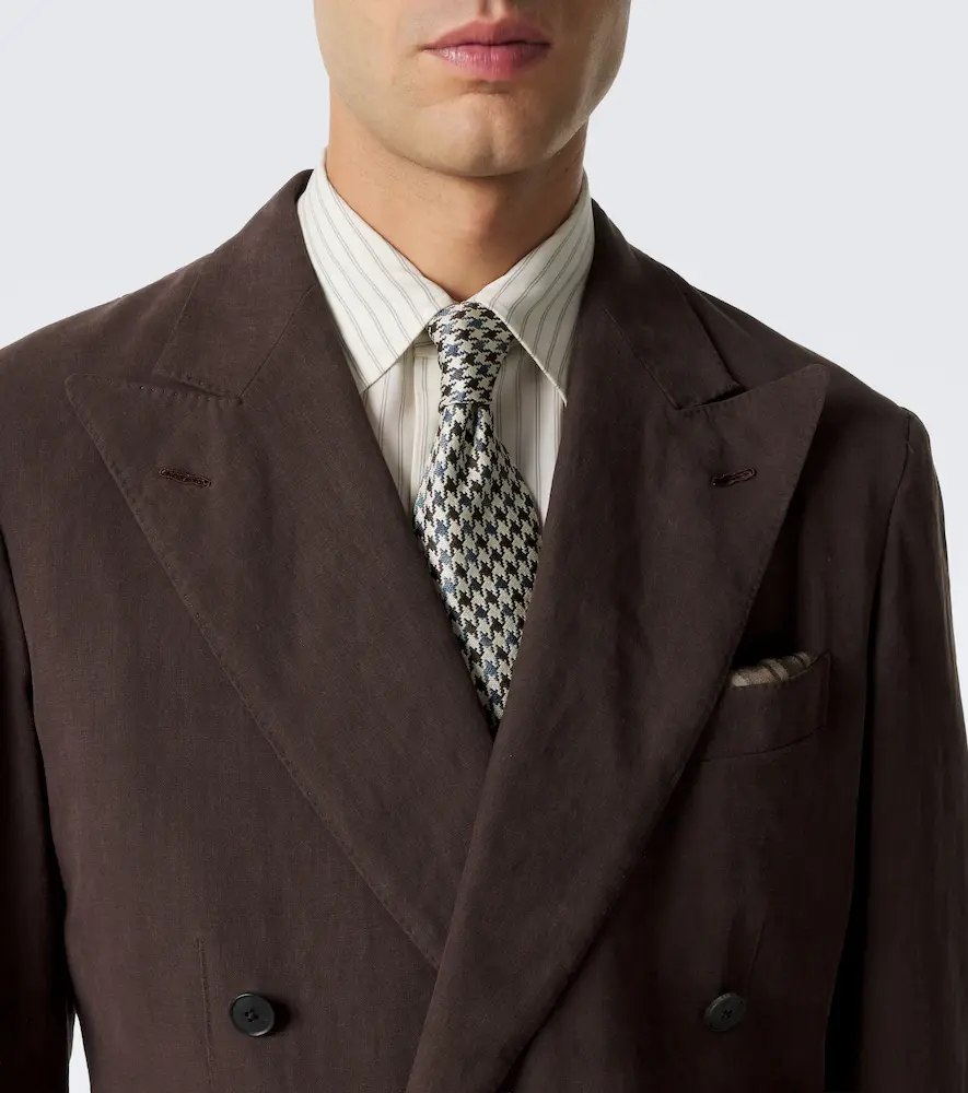 dunhill Houndstooth silk tie | Thumbnail 3 dunhill Houndstooth silk tie | Thumbnail 3