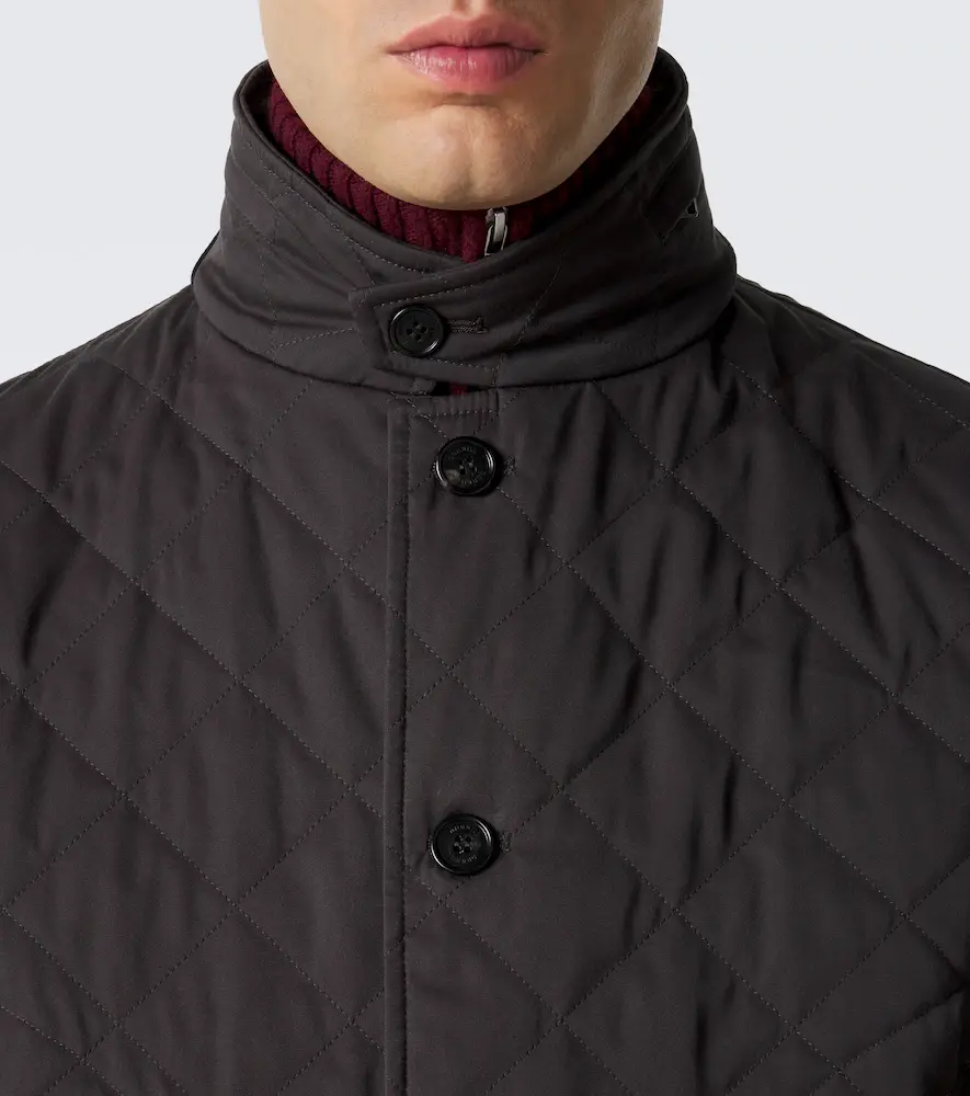 dunhill Quilted cotton and silk jacket | Thumbnail 2