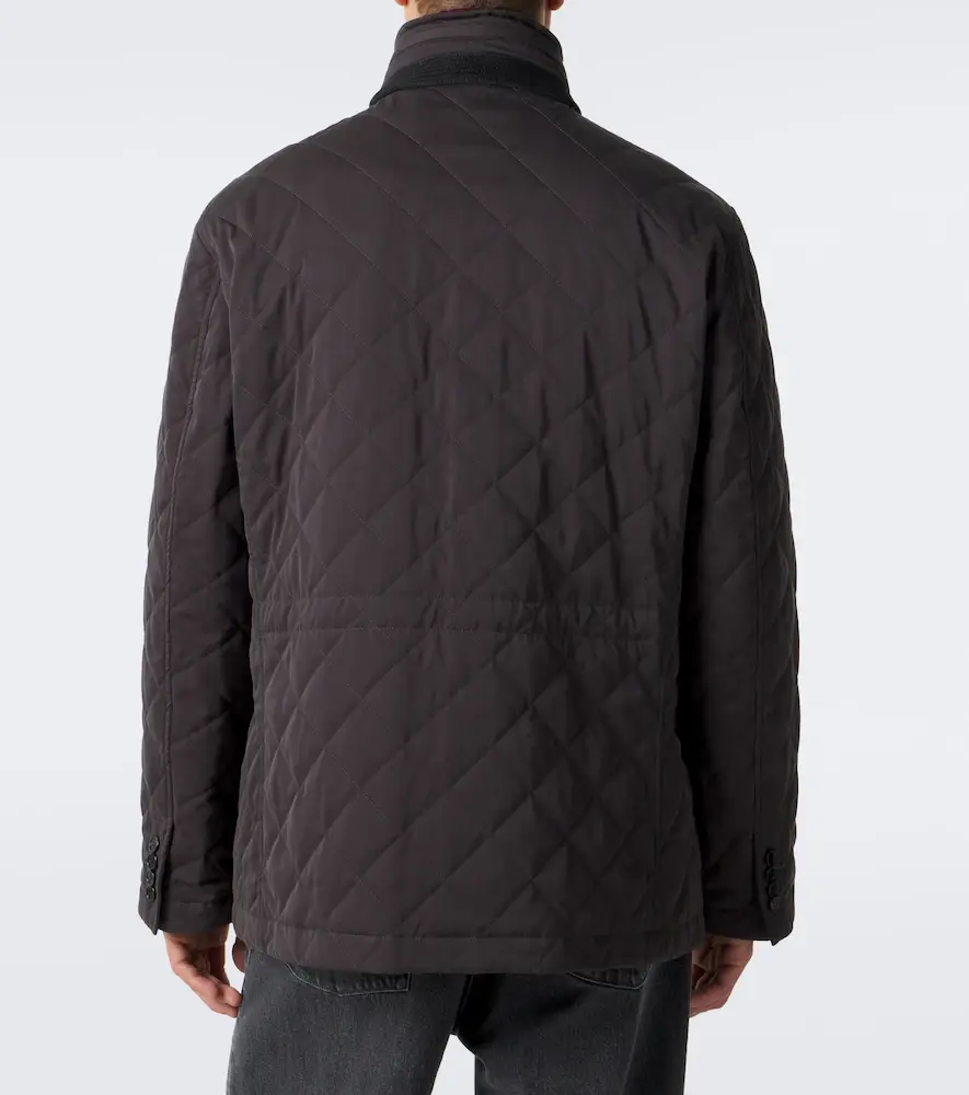 dunhill Quilted cotton and silk jacket | Thumbnail 5