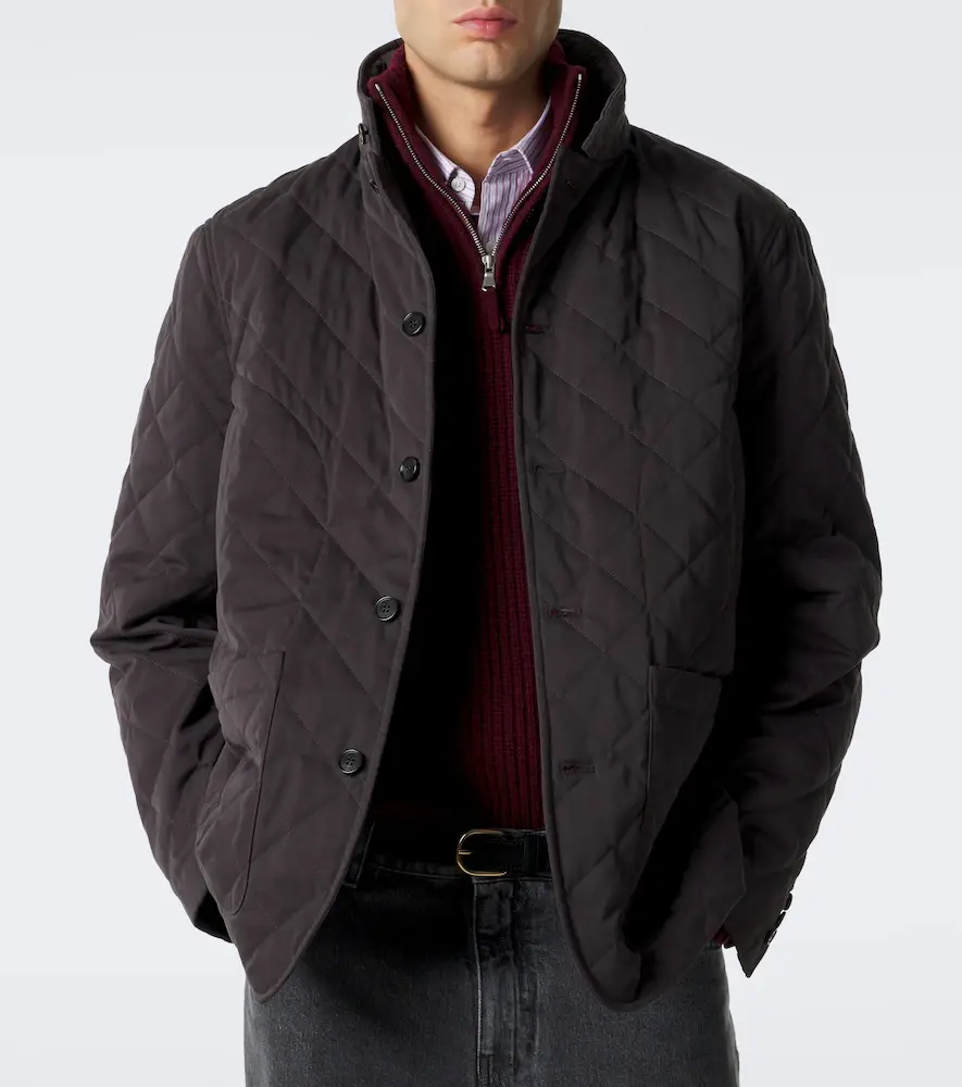 dunhill Quilted cotton and silk jacket | Thumbnail 6