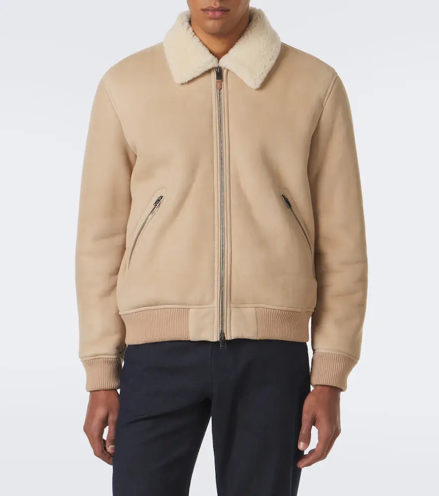 Canali Shearling-trimmed suede blouson jacket | Thumbnail 6 Canali Shearling-trimmed suede blouson jacket | Thumbnail 6