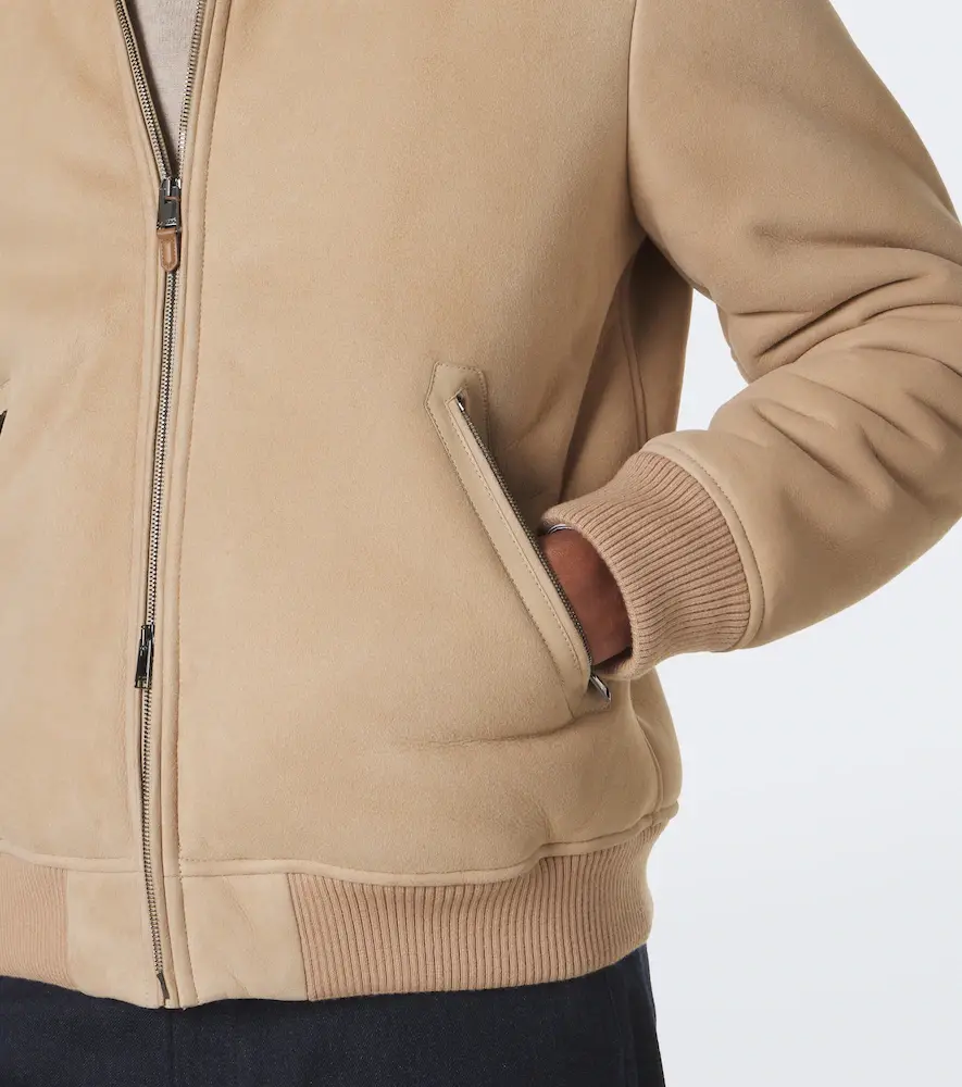 Canali Shearling-trimmed suede blouson jacket | Thumbnail 7 Canali Shearling-trimmed suede blouson jacket | Thumbnail 7