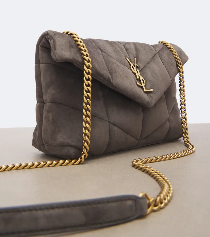 Saint Laurent Toy Puffer quilted suede shoulder bag | Thumbnail 4 Saint Laurent Toy Puffer quilted suede shoulder bag | Thumbnail 4