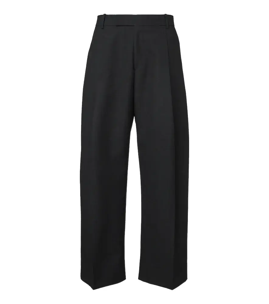 Studio Nicholson Pull pleated wool wide-leg pants
