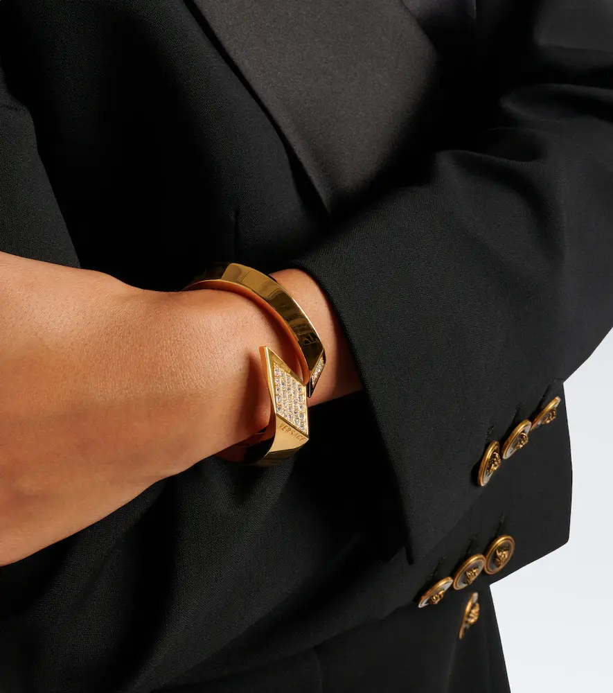 Versace Blade crystal-embellished cuff bracelet | Thumbnail 4 Versace Blade crystal-embellished cuff bracelet | Thumbnail 4