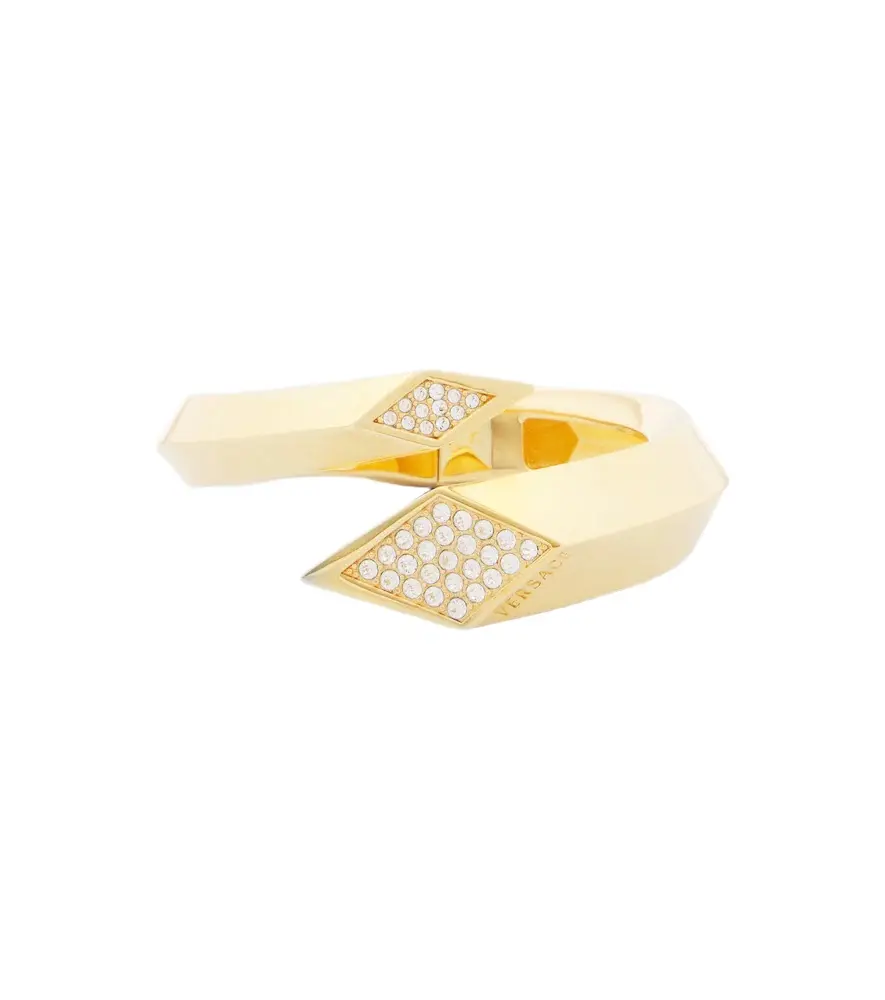 Versace Blade crystal-embellished cuff bracelet