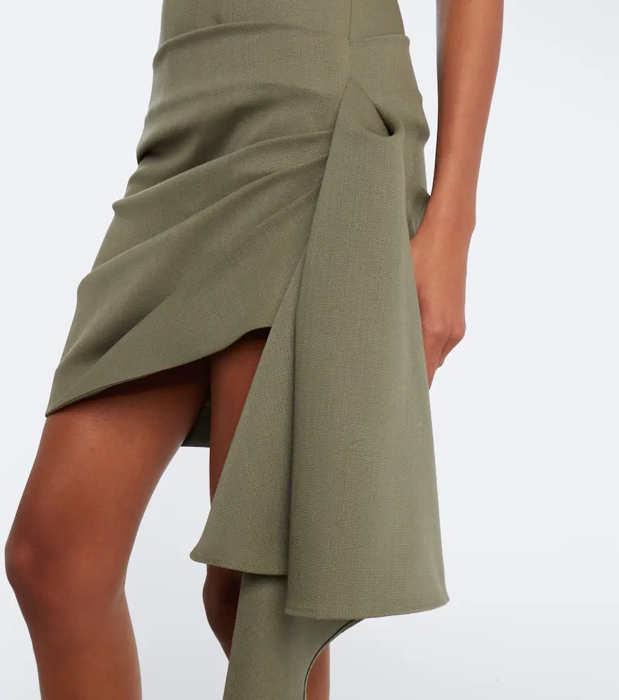 Alex Perry Draped virgin wool bustier dress | Thumbnail 5 Alex Perry Draped virgin wool bustier dress | Thumbnail 5