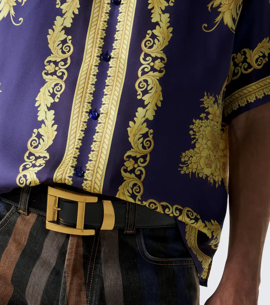 Versace Barocco silk twill shirt | Thumbnail 3 Versace Barocco silk twill shirt | Thumbnail 3