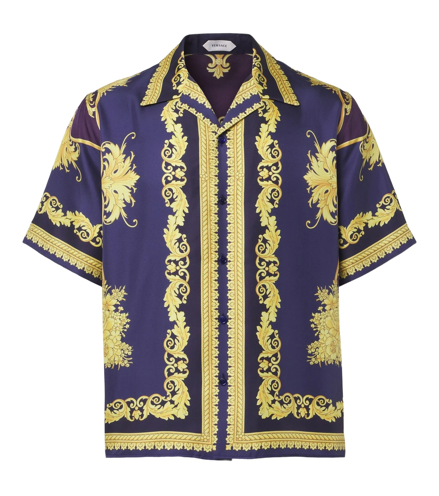 Barocco silk twill shirt