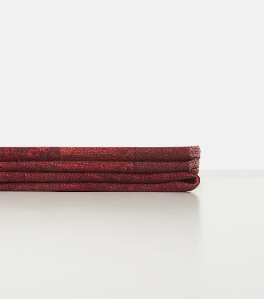 Etro Paisley printed wool throw | Thumbnail 4