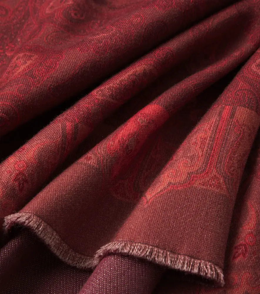 Etro Paisley printed wool throw | Thumbnail 6
