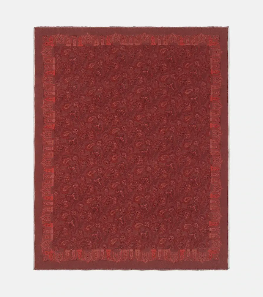 Etro Paisley printed wool throw | Thumbnail 7