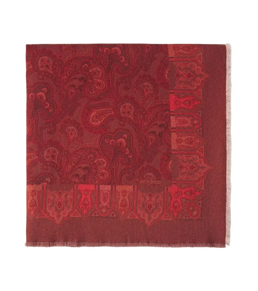 Paisley printed wool throw Paisley printed wool throw