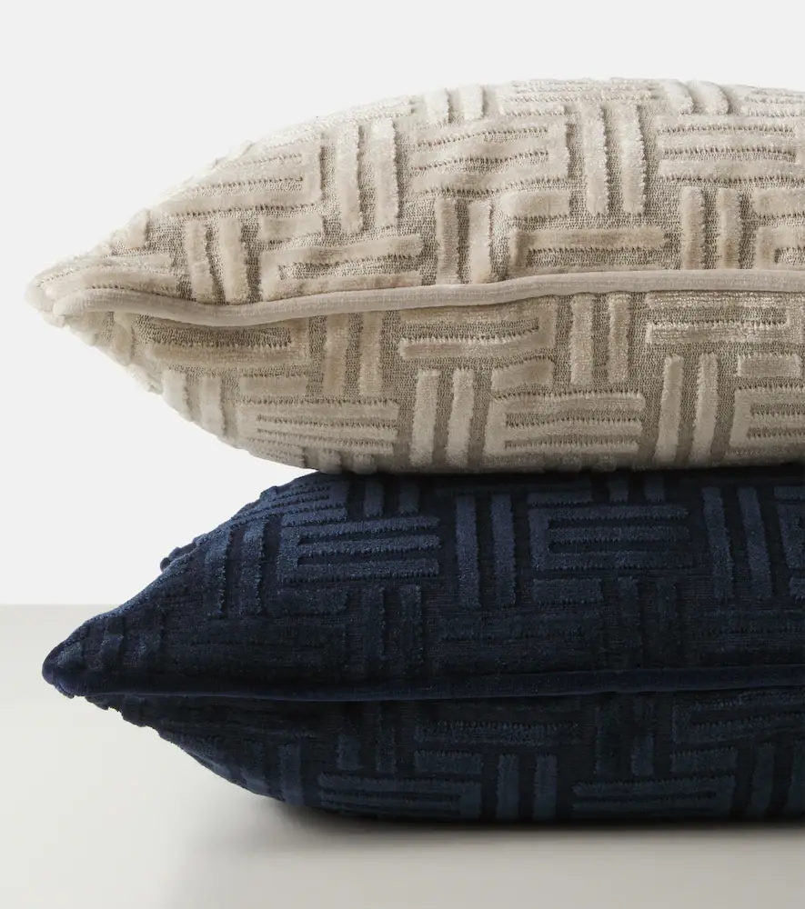 Etro Flag monogram corduroy cushion | Thumbnail 2 Etro Flag monogram corduroy cushion | Thumbnail 2