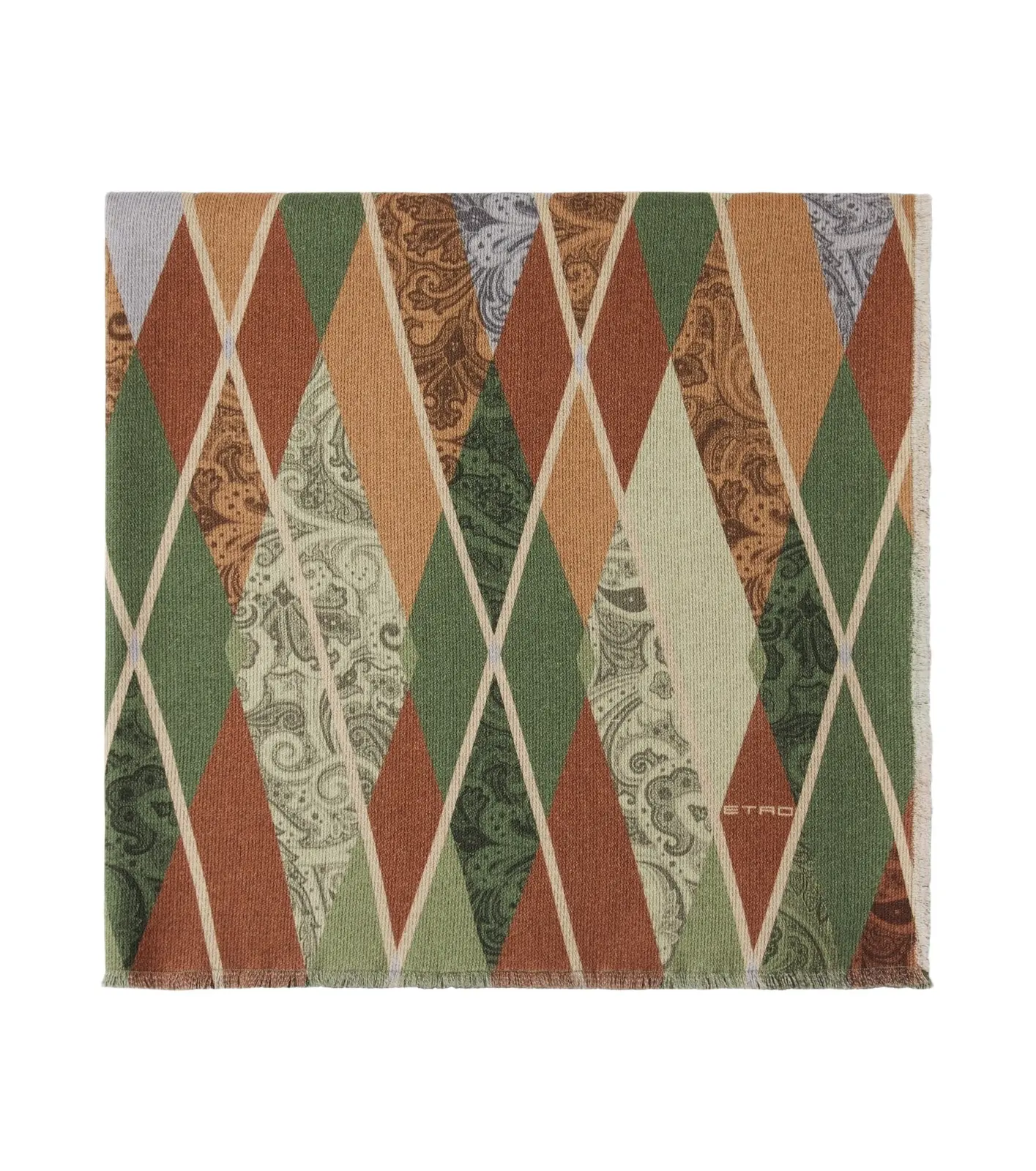 Etro Harlequin wool throw