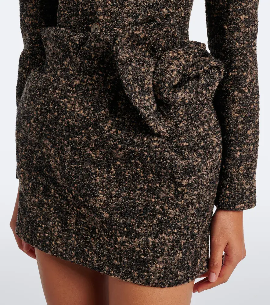 Magda Butrym Wool and cashmere-blend bouclé miniskirt | Thumbnail 2 Magda Butrym Wool and cashmere-blend bouclé miniskirt | Thumbnail 2