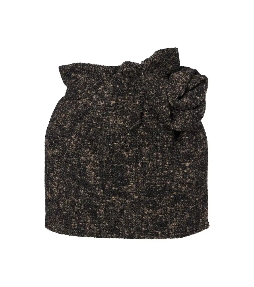 Magda Butrym Wool and cashmere-blend bouclé miniskirt
