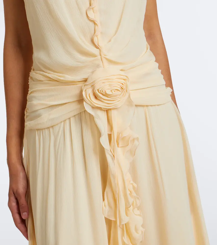BLUMARINE Ruffled georgette maxi dress | Thumbnail 2 BLUMARINE Ruffled georgette maxi dress | Thumbnail 2