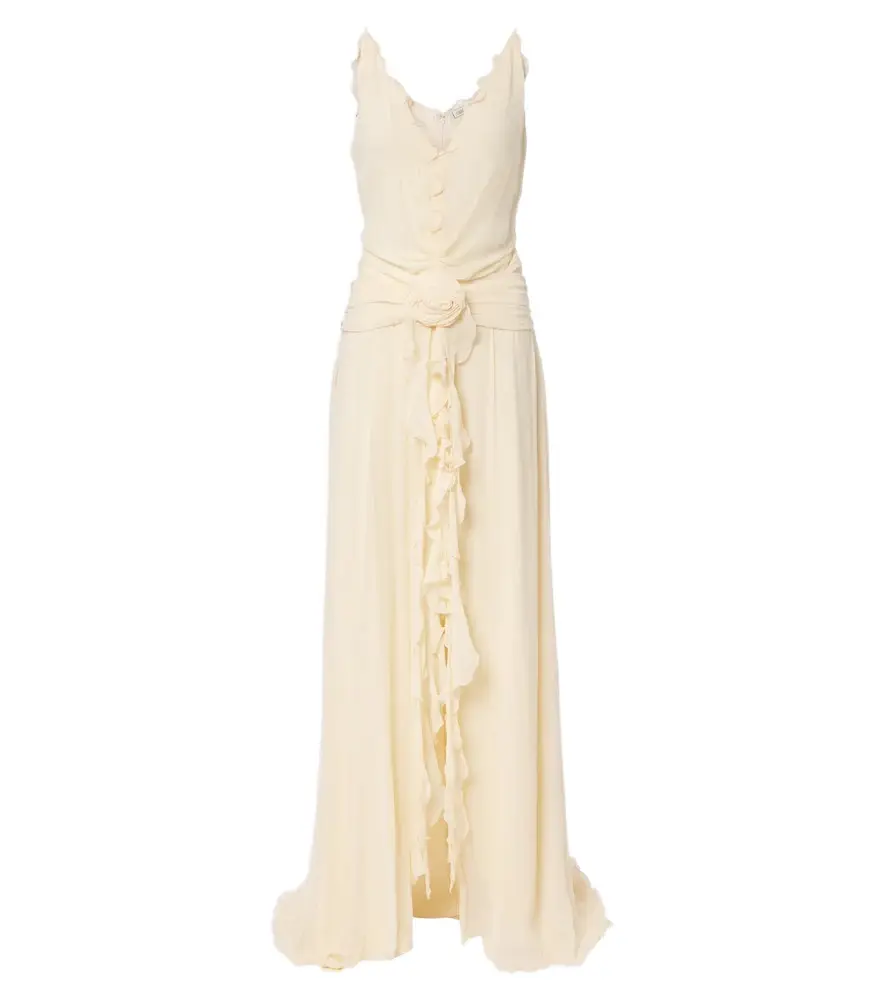 Ruffled georgette maxi dress Ruffled georgette maxi dress