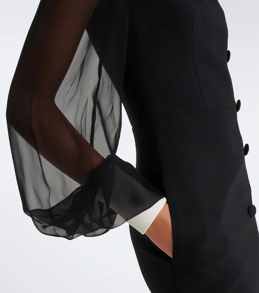 Safiyaa Crêpe cocktail dress | Thumbnail 2 Safiyaa Crêpe cocktail dress | Thumbnail 2