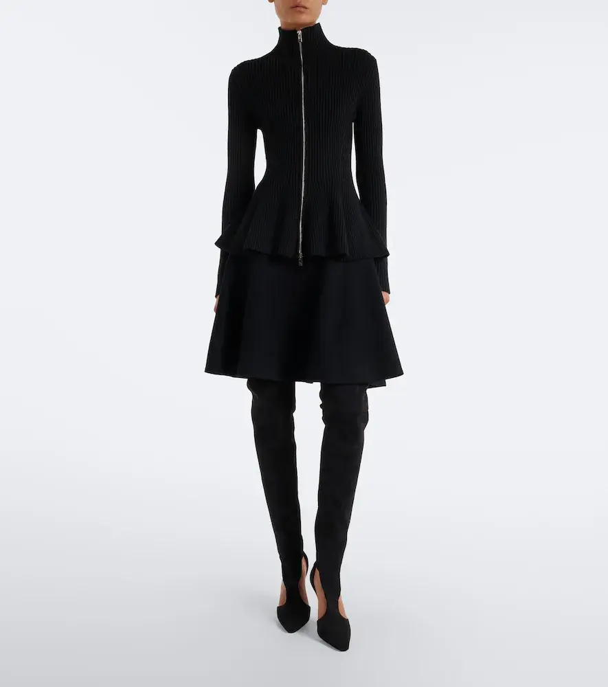 Alaïa Alaïa Cutout suede-trimmed over-the-knee boots | Thumbnail 5 Alaïa Alaïa Cutout suede-trimmed over-the-knee boots | Thumbnail 5
