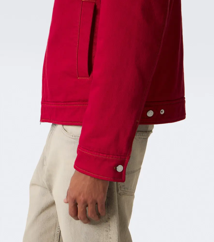 AMI PARIS Ami de Coeur corduroy-trimmed denim jacket | Thumbnail 6 AMI PARIS Ami de Coeur corduroy-trimmed denim jacket | Thumbnail 6