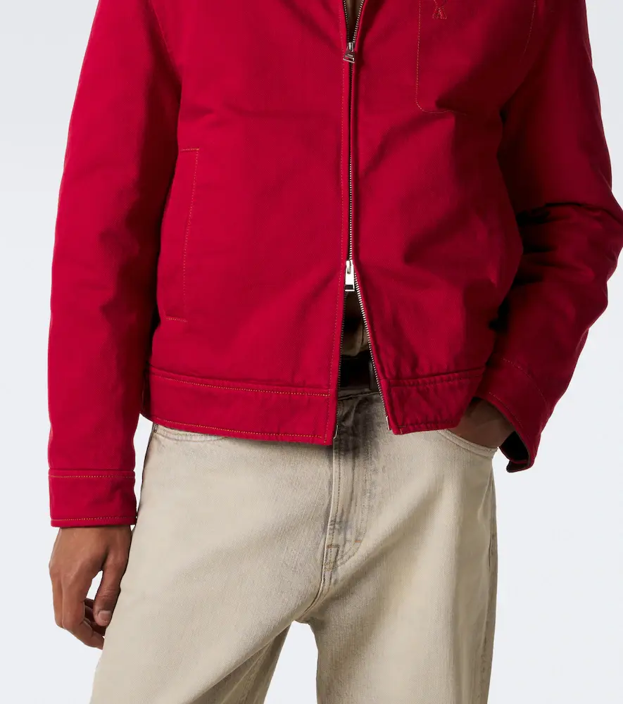 AMI PARIS Ami de Coeur corduroy-trimmed denim jacket | Thumbnail 7 AMI PARIS Ami de Coeur corduroy-trimmed denim jacket | Thumbnail 7