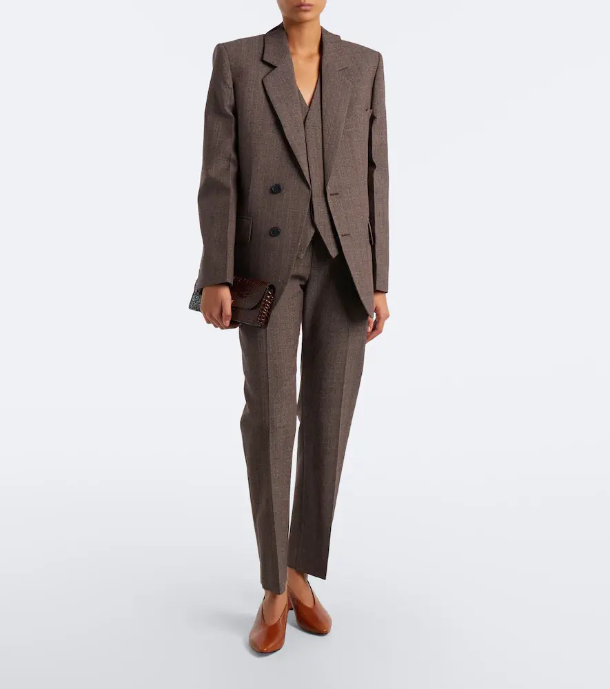 Victoria Beckham Striped single-breasted blazer | Thumbnail 5 Victoria Beckham Striped single-breasted blazer | Thumbnail 5