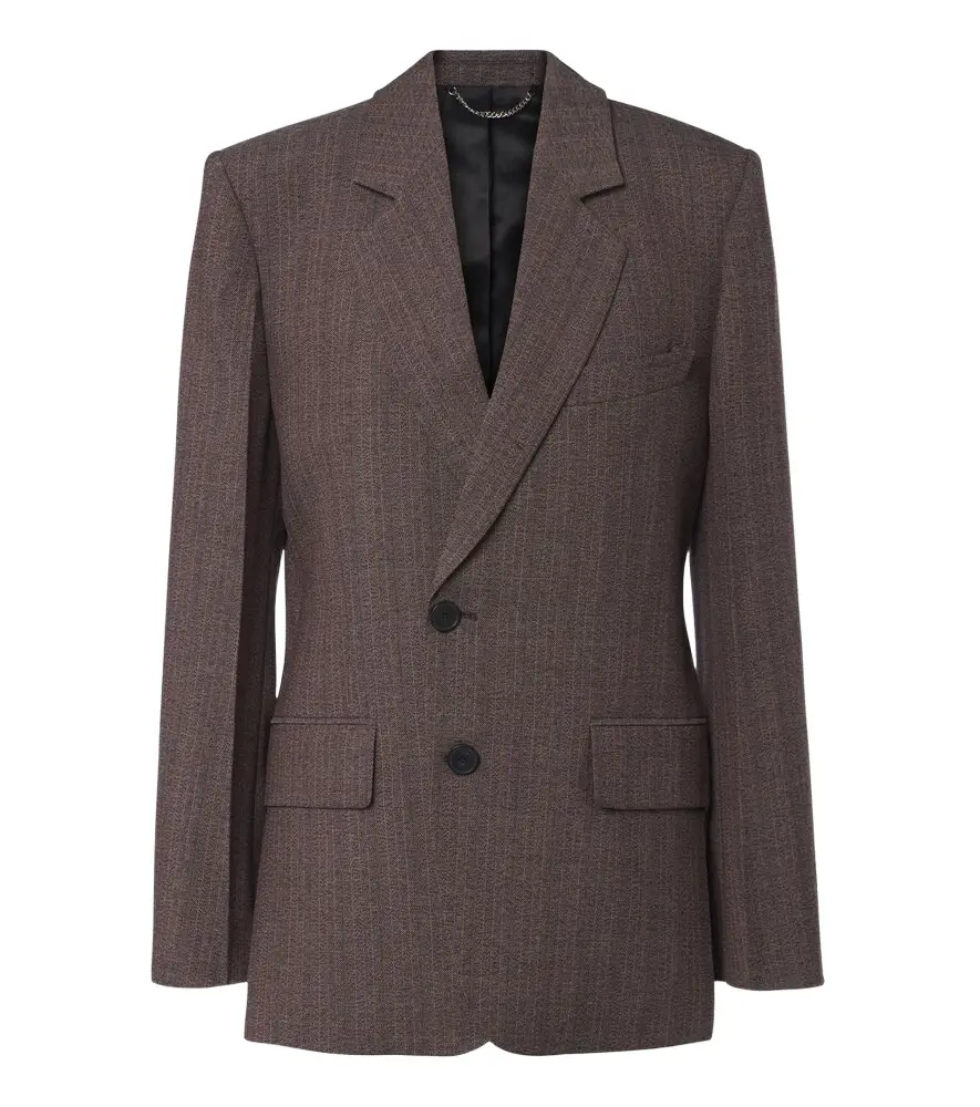 Victoria Beckham Striped single-breasted blazer