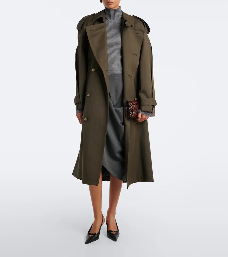 Victoria Beckham Esmee virgin wool trench coat | Thumbnail 2