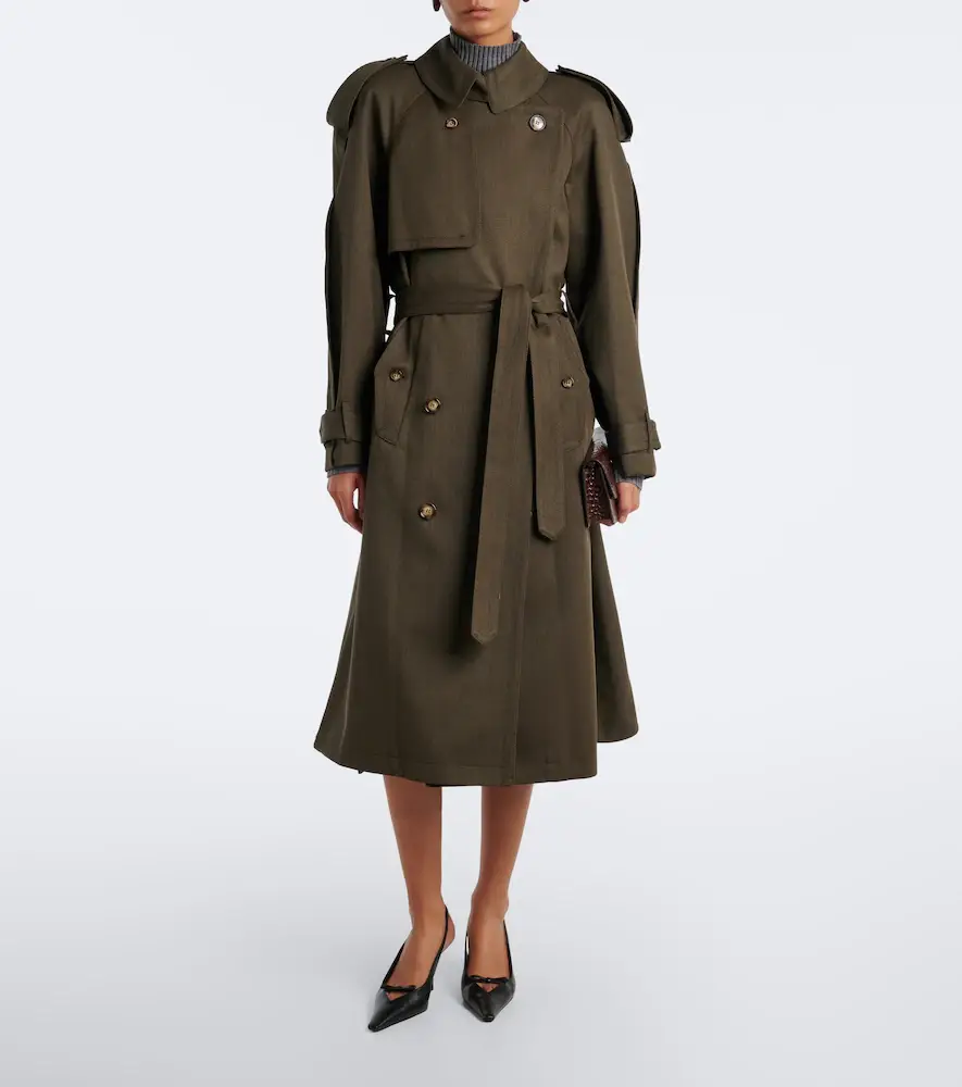 Victoria Beckham Esmee virgin wool trench coat | Thumbnail 3