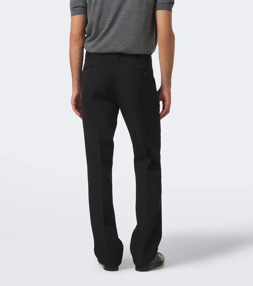 Prada Virgin wool twill slim pants | Thumbnail 2