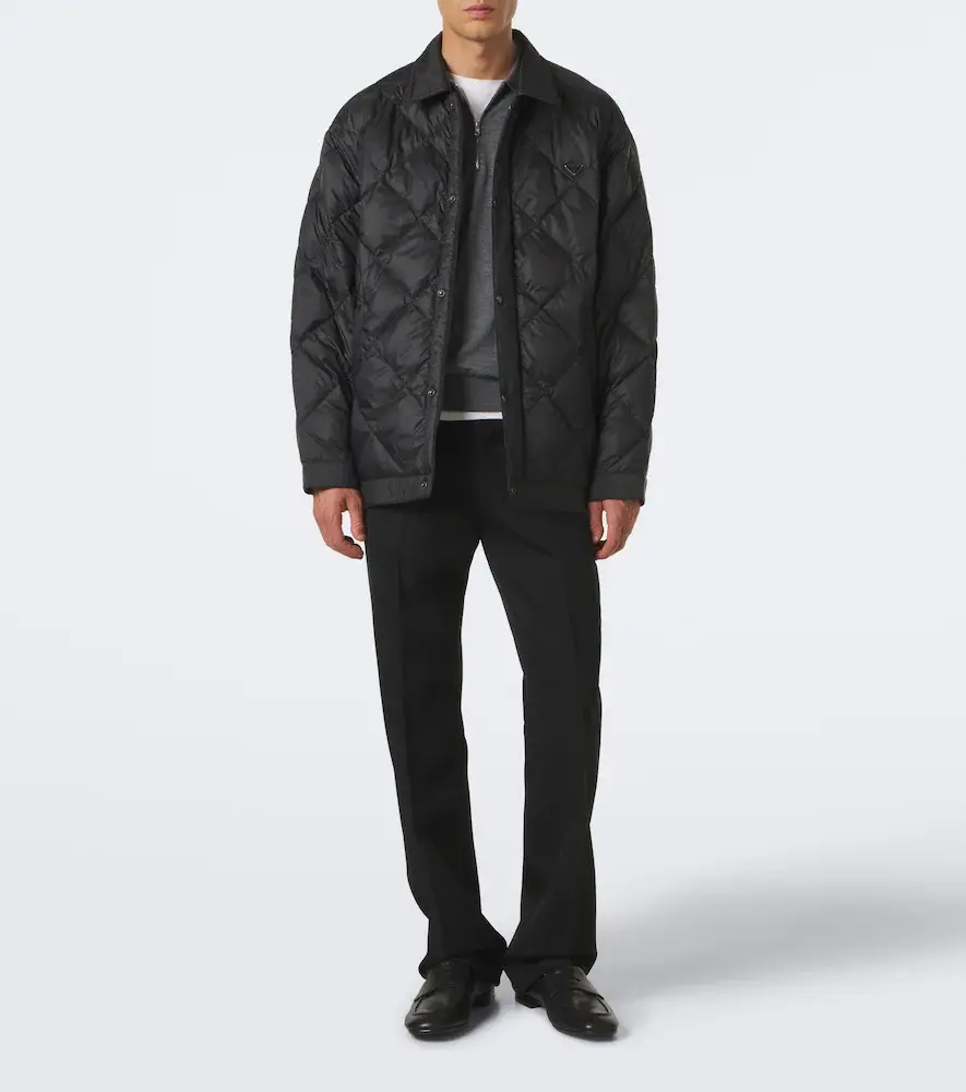 Prada Virgin wool twill slim pants | Thumbnail 5