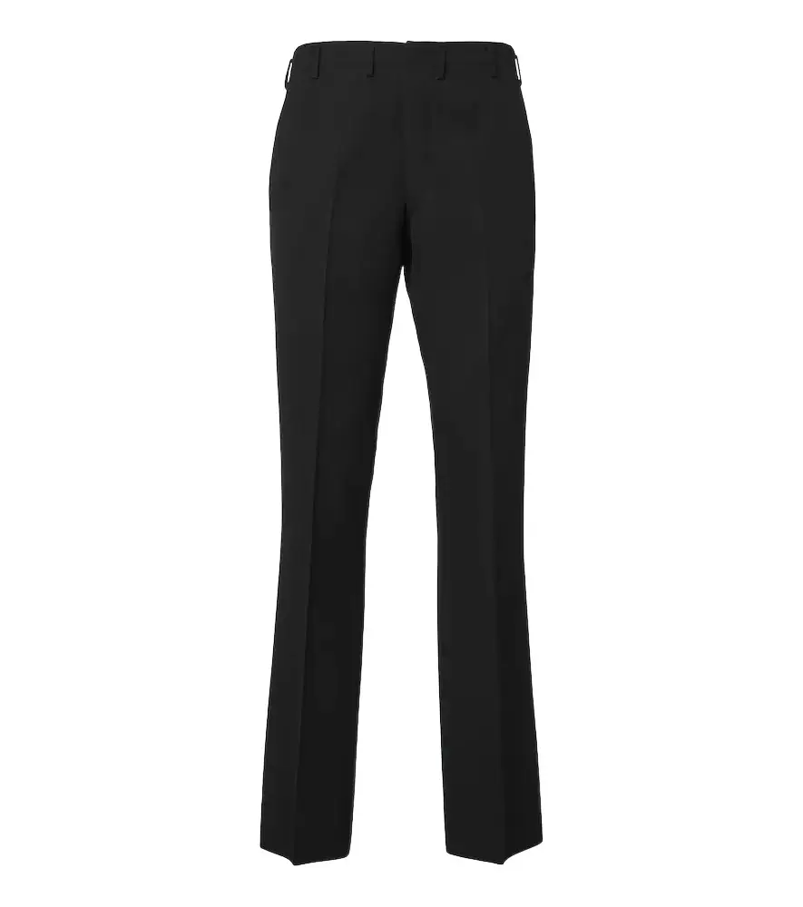 Prada Virgin wool twill slim pants