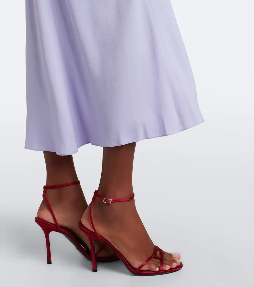 Rabanne Chainmail crêpe midi skirt | Thumbnail 4 Rabanne Chainmail crêpe midi skirt | Thumbnail 4