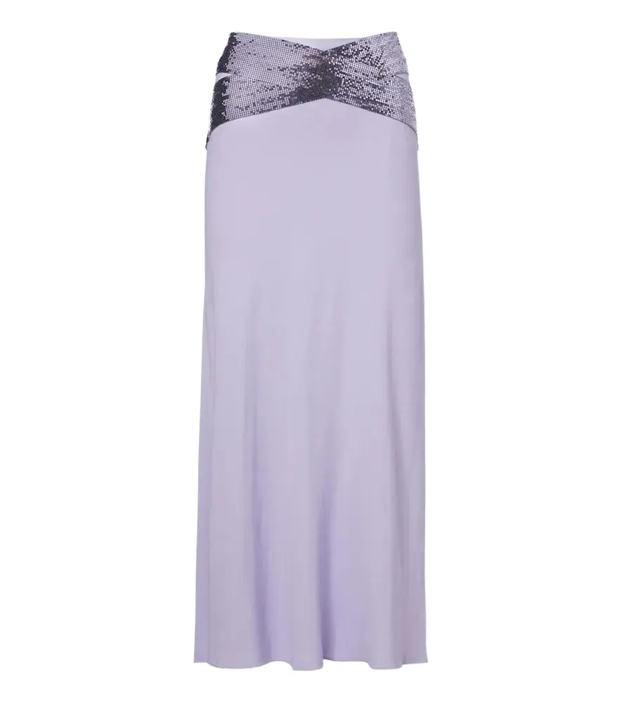 Chainmail crêpe midi skirt Chainmail crêpe midi skirt