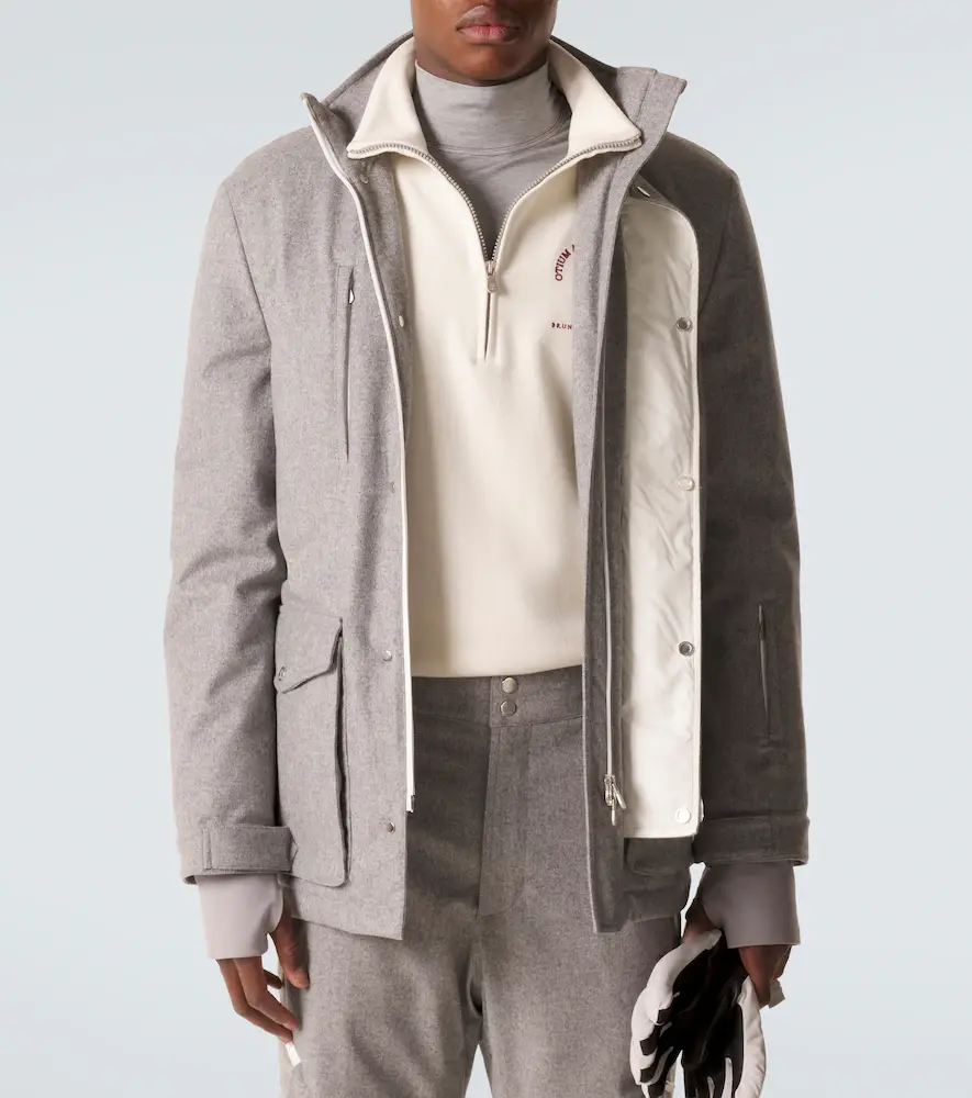 Brunello Cucinelli Cashmere and cotton-blend half-zip sweatshirt | Thumbnail 4 Brunello Cucinelli Cashmere and cotton-blend half-zip sweatshirt | Thumbnail 4