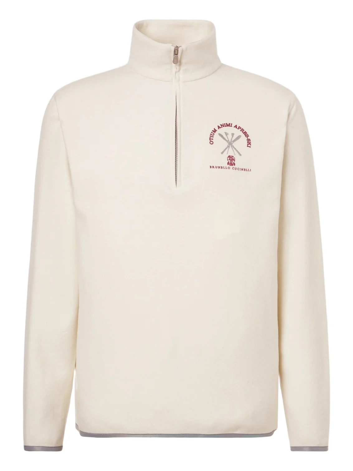 Cashmere and cotton-blend half-zip sweatshirt Cashmere and cotton-blend half-zip sweatshirt