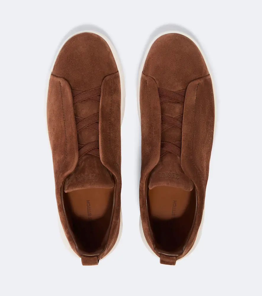 Zegna Triple Stitch suede slip-on sneakers | Thumbnail 6 Zegna Triple Stitch suede slip-on sneakers | Thumbnail 6