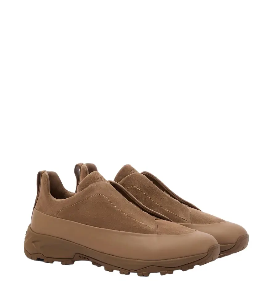 Zegna Triple Stitch Monte suede sneakers