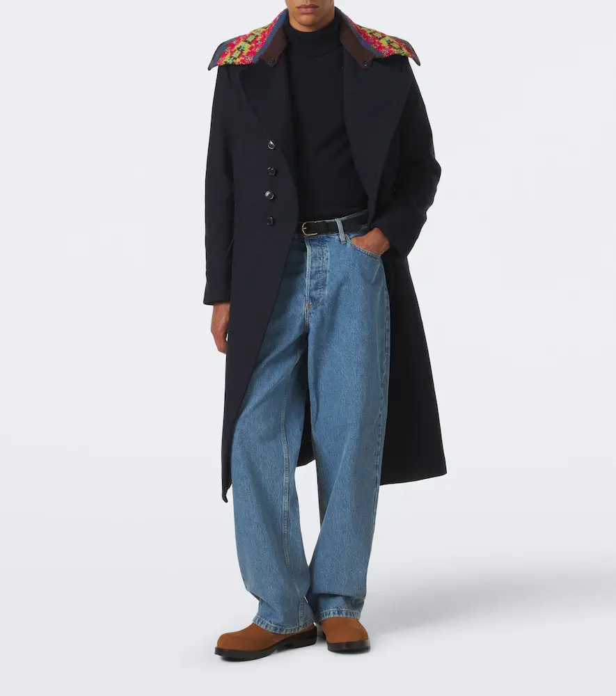 Dries Van Noten Double-breasted wool-blend twill coat | Thumbnail 4 Dries Van Noten Double-breasted wool-blend twill coat | Thumbnail 4