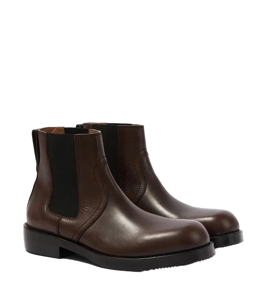 Dries Van Noten Leather Chelsea boots