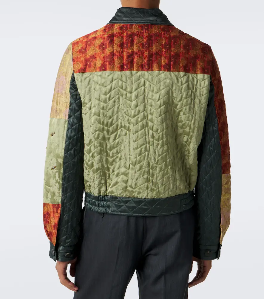 Dries Van Noten Embellished patchwork blouson jacket | Thumbnail 7 Dries Van Noten Embellished patchwork blouson jacket | Thumbnail 7