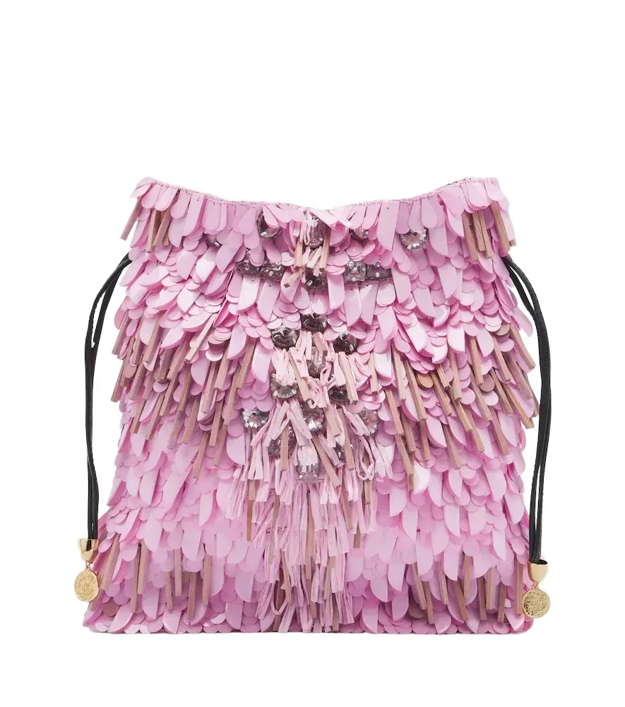Dustbag embellished pouch Dustbag embellished pouch