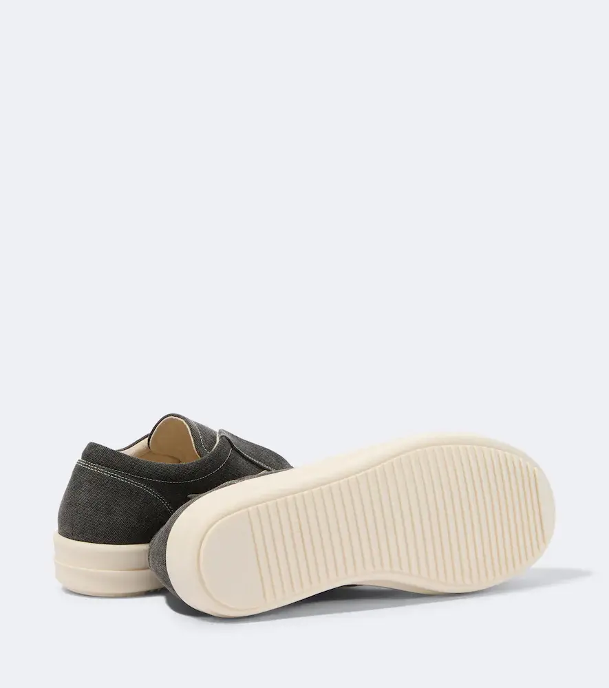 Rick Owens DRKSHDW suede-trimmed slip-on shoes | Thumbnail 3 Rick Owens DRKSHDW suede-trimmed slip-on shoes | Thumbnail 3