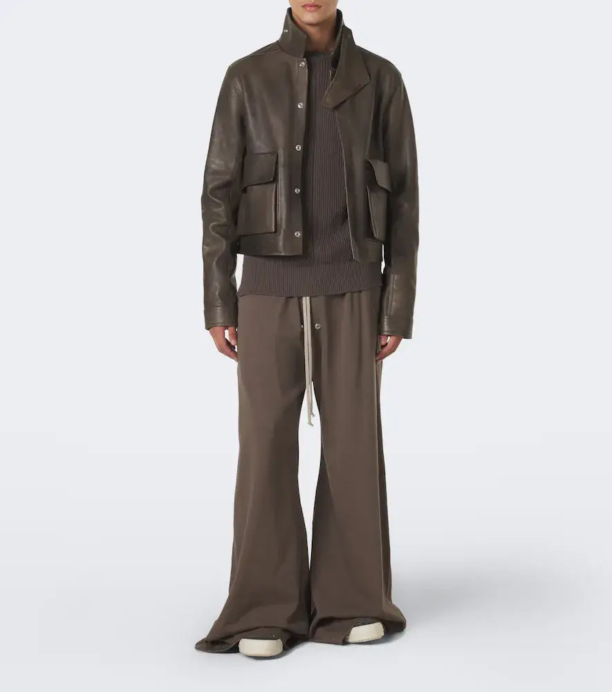 Rick Owens DRKSHDW suede-trimmed slip-on shoes | Thumbnail 7 Rick Owens DRKSHDW suede-trimmed slip-on shoes | Thumbnail 7