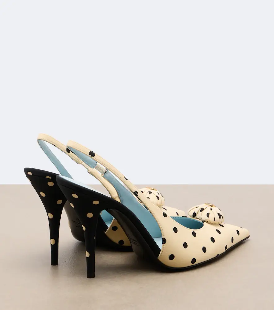Valentino Garavani Caur Royal polka-dot slingback pumps | Thumbnail 2