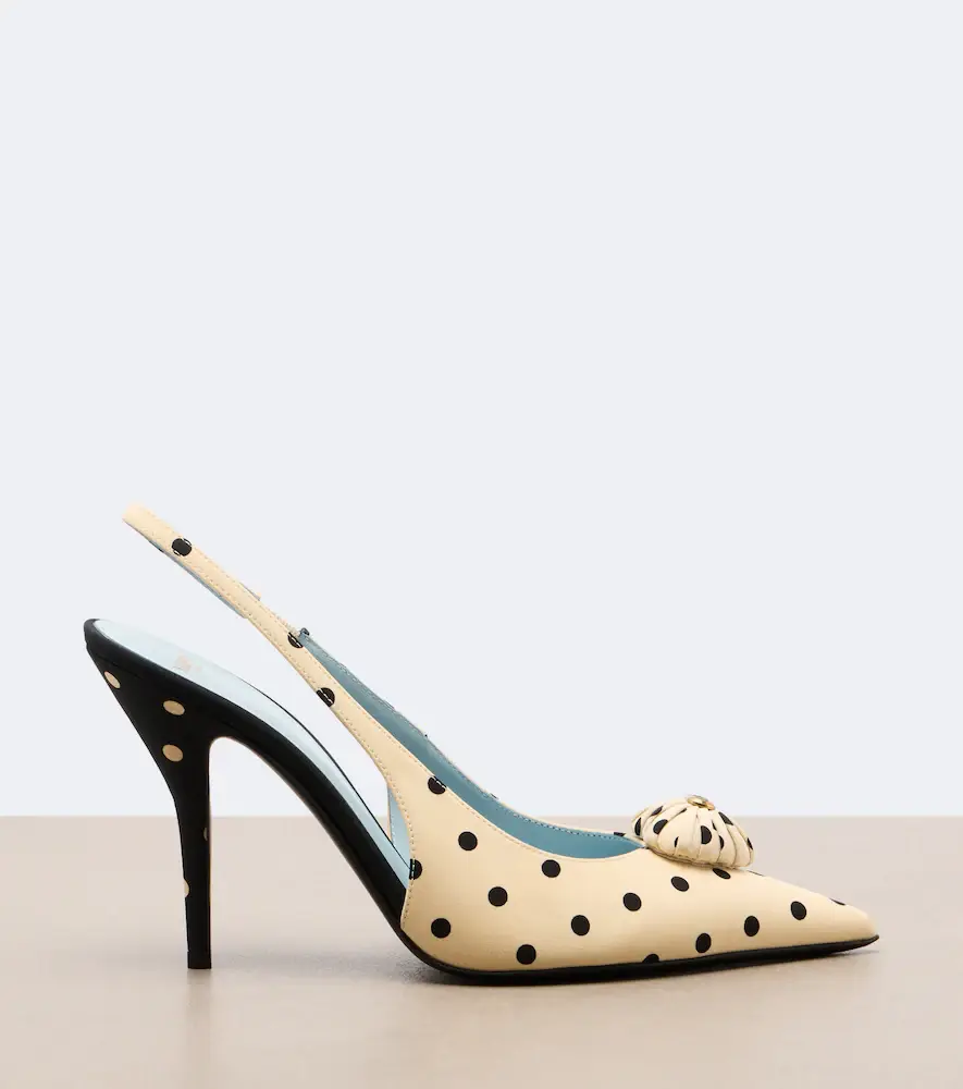 Valentino Garavani Caur Royal polka-dot slingback pumps | Thumbnail 3