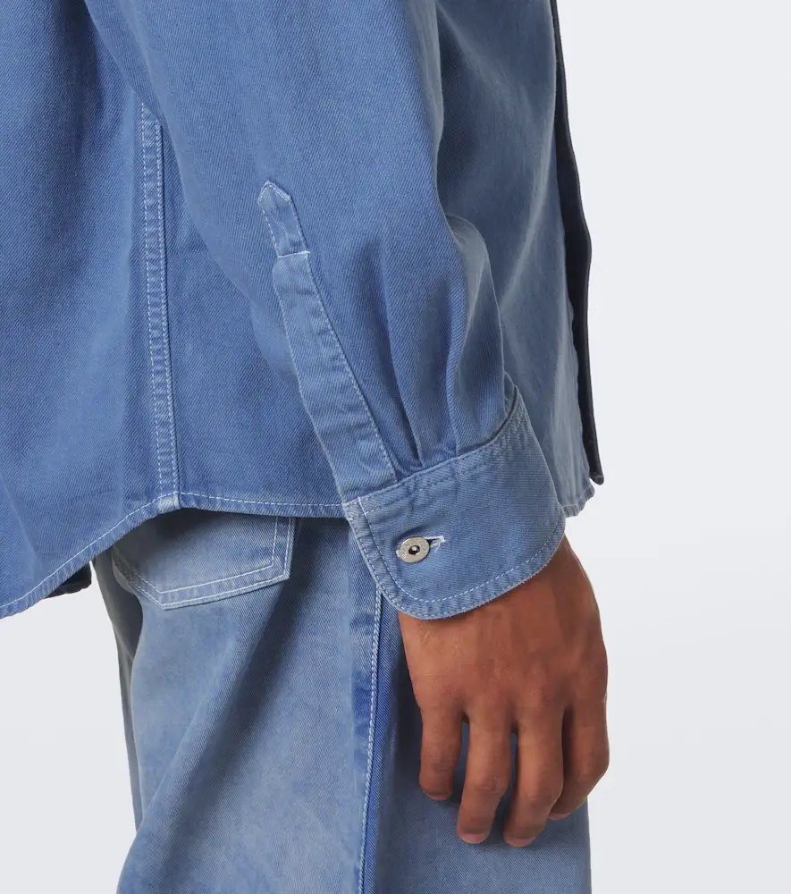 JW Anderson Embroidered oversized cotton twill shirt | Thumbnail 3 JW Anderson Embroidered oversized cotton twill shirt | Thumbnail 3