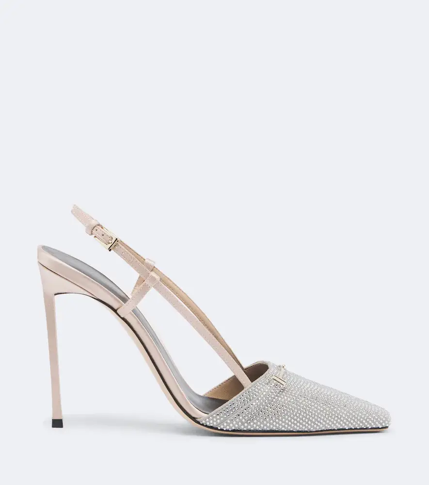 Tom Ford Arc embellished satin slingback pumps | Thumbnail 2 Tom Ford Arc embellished satin slingback pumps | Thumbnail 2